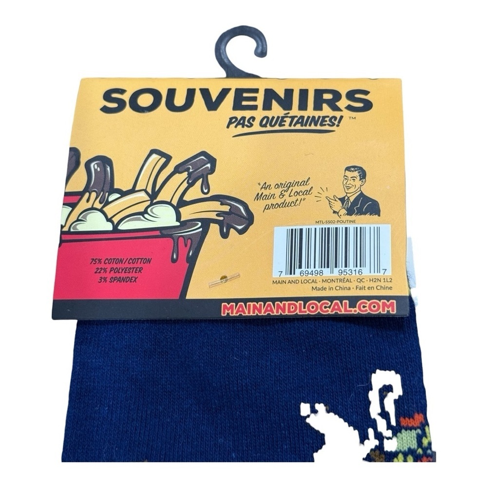 Main And Local Poutine Novelty Socks OS - Picture 5 of 5